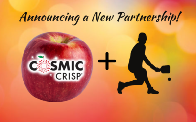The perfect match: Cosmic Crisp(R) Apples and Pickleball Champ Tyson McGuffun