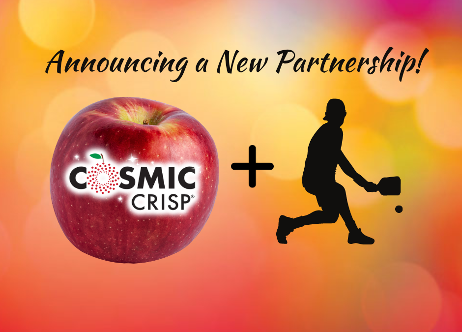 The perfect match: Cosmic Crisp(R) Apples and Pickleball Champ Tyson McGuffun